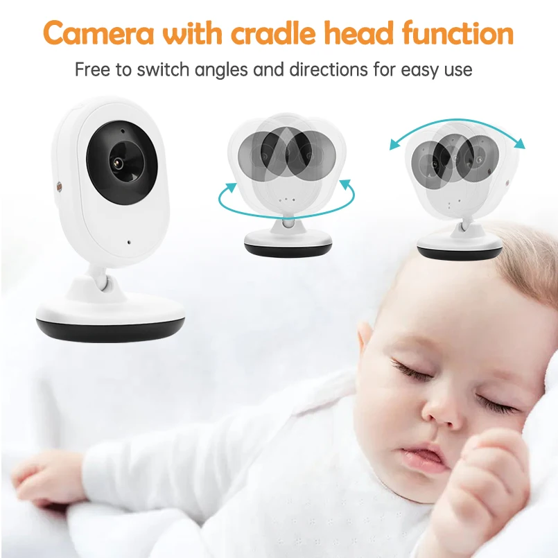 

DANMINI Baby Monitor SP820 2.4inch Wireless Night Vision Security Surveillance Temperature Monitoring Baby Monitor With Cameras