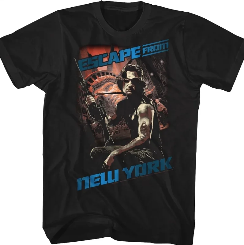 

Escape From New York Snake Plissken T-Shirt Cotton Classic 80's Sci Movie Fan O-Neck Short Sleeve Unisex T Shirt New Size S-3XL