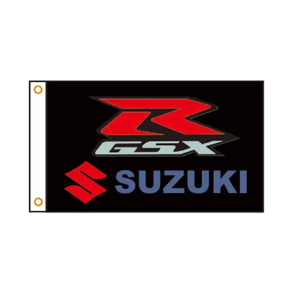 

SUZUKI GSX Black racing car Flag for Promotion