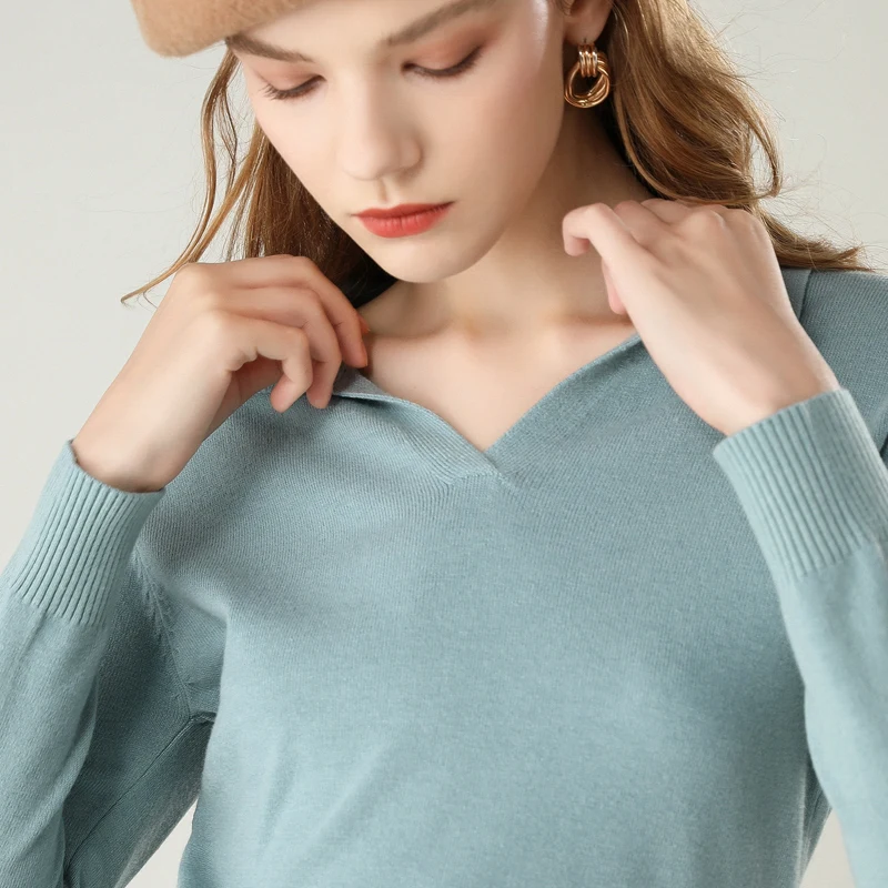 adohon 2019 woman winter 100% Cashmere sweaters and autumn knitted Pullovers High Quality Warm Female thickening Turn-down neck | Женская