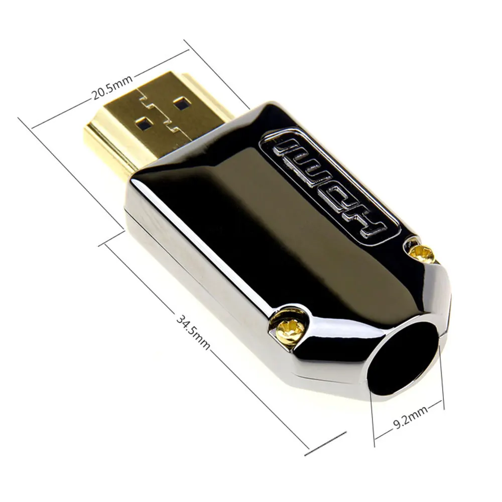 HDMI сварочный разъем HDMI 2,0 штекер DIY HD линии адаптеры поддержка 4K 2K HDMI 2,0/1,4/1,3 - Цвет: HQ007 Black