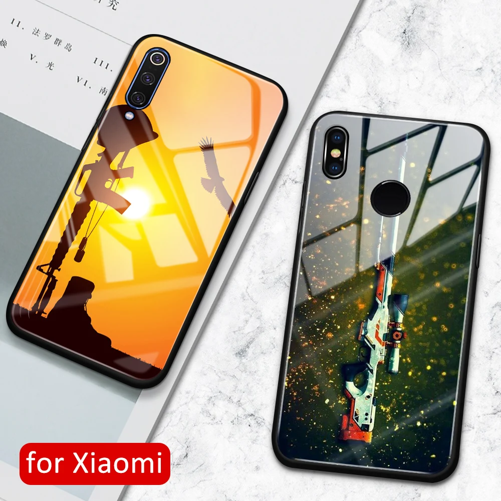 Для Xiao mi 9 чехол стеклянная задняя крышка x 2s оружие солдата для Xiaomi 8 8se lite explorer 9se 2 3