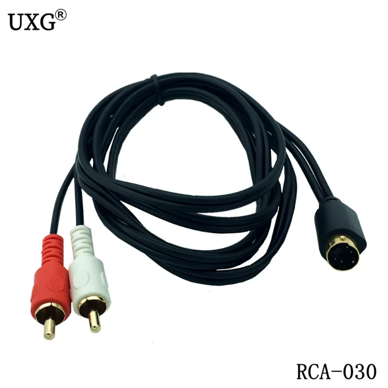 S Video & 2 RCA аудио кабели Combo 4 Pin SVideo Мужской Шнур позолоченный 1 5 м футов 25