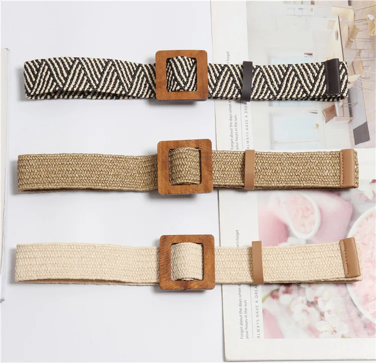 Винтажный Повседневный Желтый леопардовый прямоугольный ремень с пряжкой