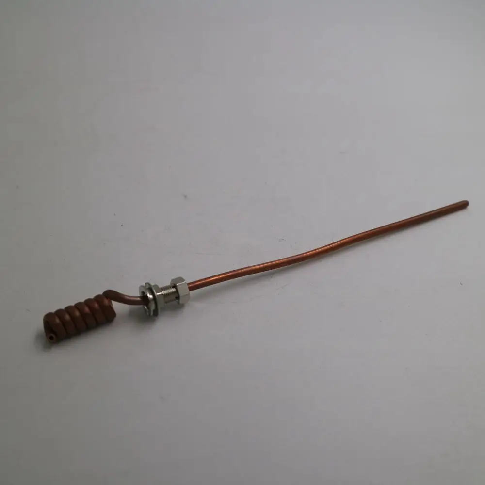 Медная труба с коническим концевым комплектом для модификации курительной