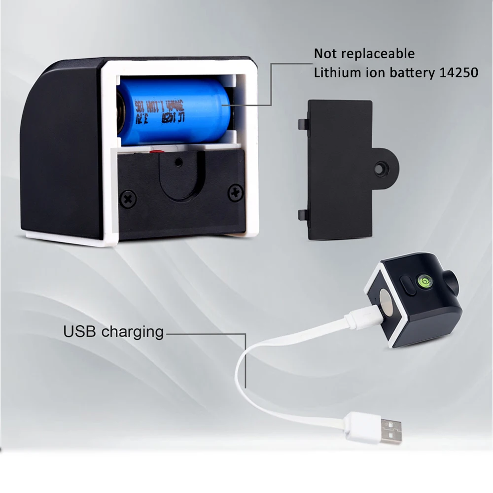 Мини 2 перекрестных лазерных уровня USB высокая точность легко носить с собой