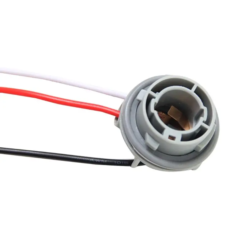 

1pc 1157 Bulb Socket BAY15D Lamp Holder P21/5W Adapter Base Connector For Brake light Plastic Car Accessories