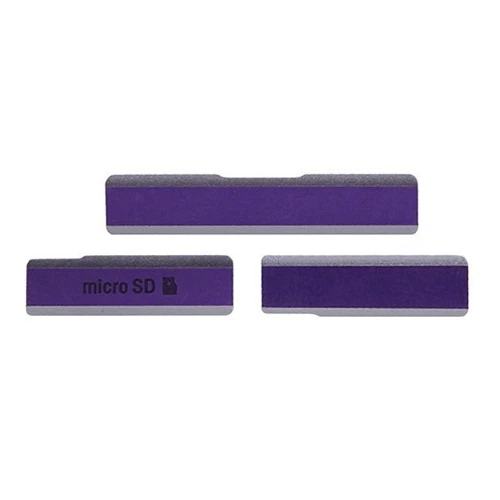 Replacement Part For Sony Xperia Z1 / L39h C6903 SIM Card Cap + USB Data Charging Port Cover Micro SD Accessories | Мобильные