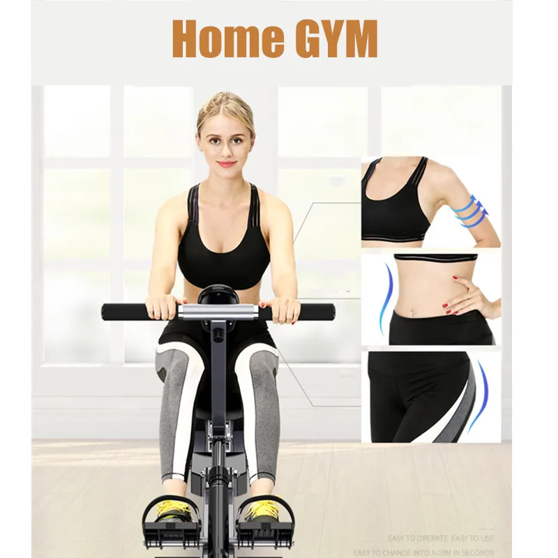 Фирменный складной гребной тренажер для дома тренажерный зал розетка с 12