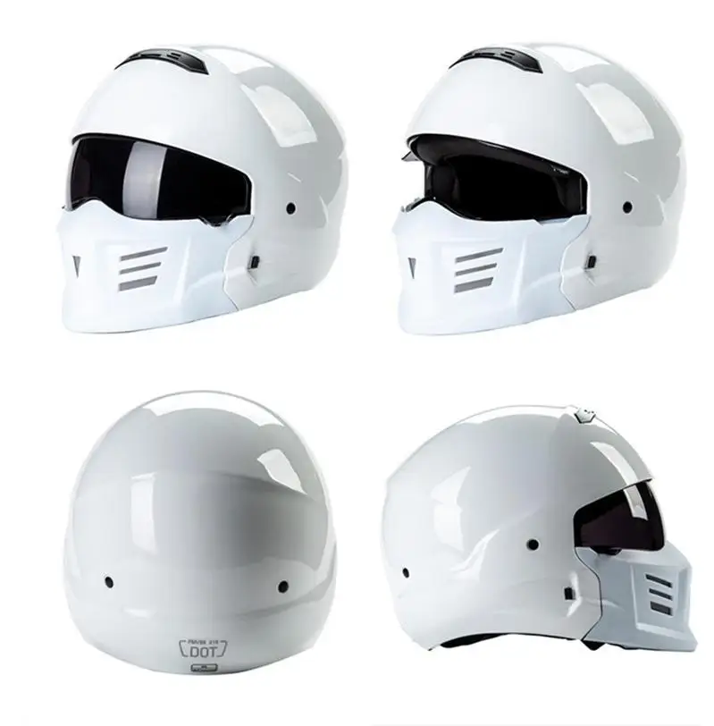 Ретро мотоциклетный шлем съемный легкий модный дизайн ВОИН гоночные шлемы