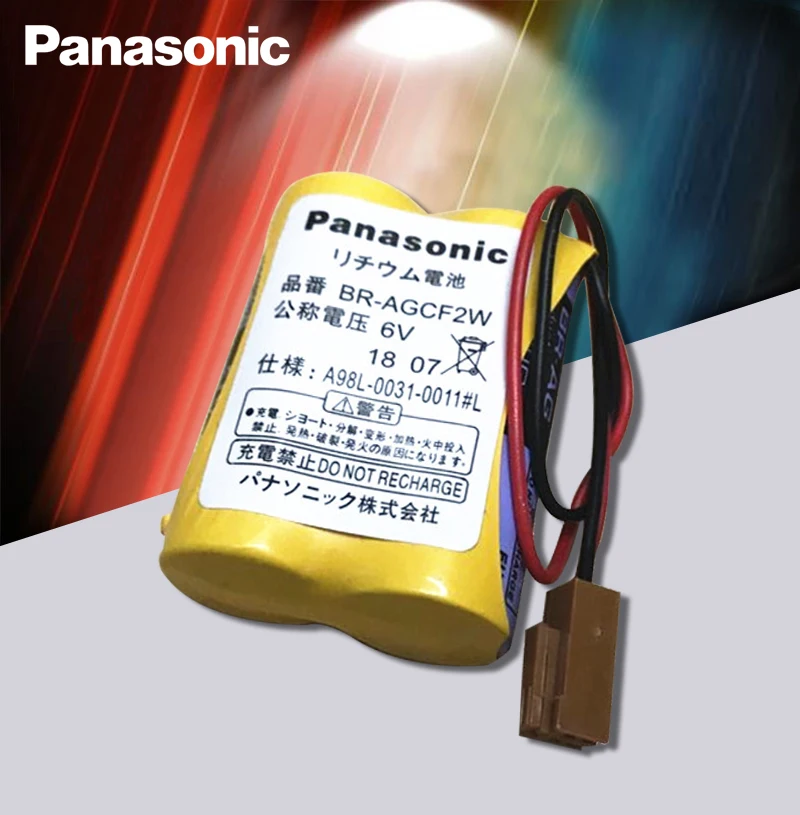 Panasonic оригинальный 2 шт./лот BR-AGCF2W литиевые 6В 2200 мАч батареи PLC с коричневыми