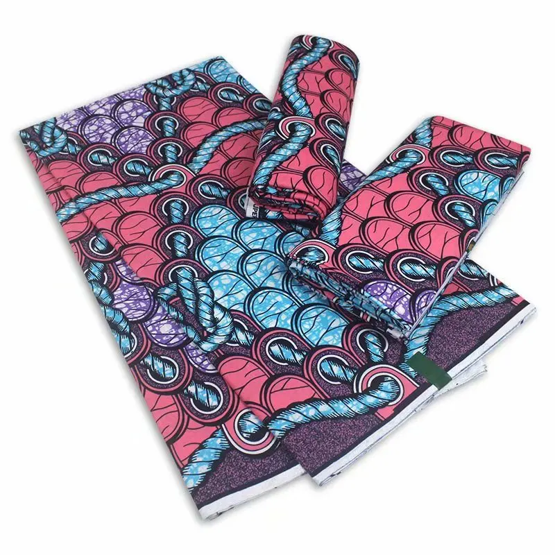 

Ankara Wax Fabric High Quality African Wax Print Fabric 100% Cotton Soft African Guaranteed Veritable Real Wax for Dress VL-96