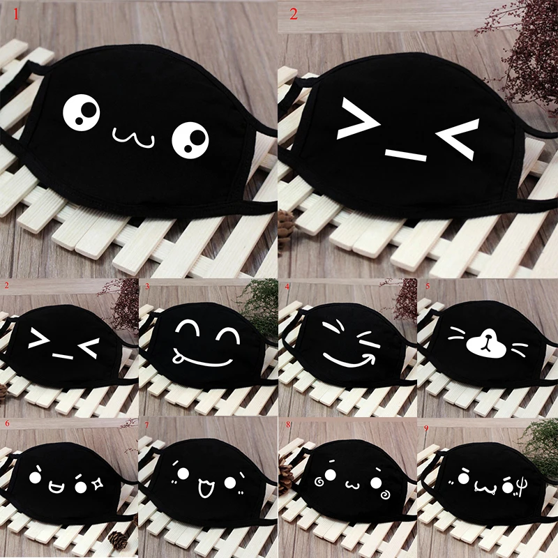 1 шт. хлопковая Ветрозащитная маска для лица Kpop Cute животное мультяшная кошка Lucky