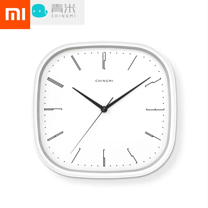 Xiaomi Mijia Chingmi настенные часы ультра-тихий ультра-Точный хороший дизайн три года батареи для свободного срока службы QM-GZ001