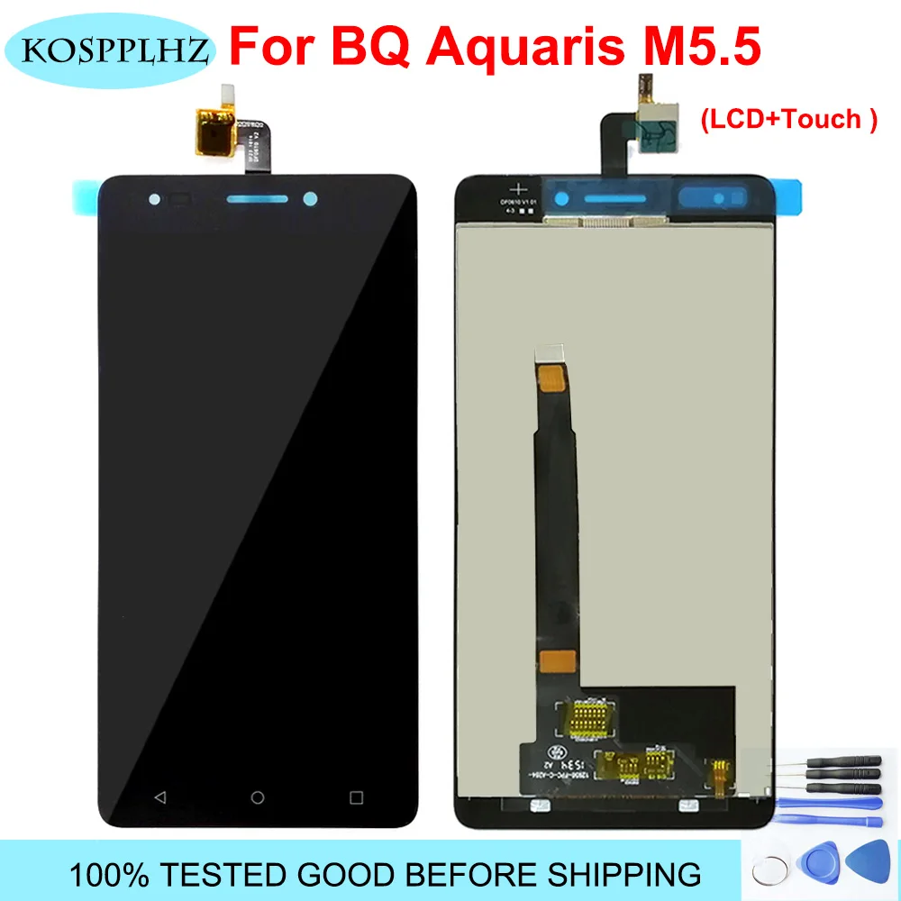 5," для BQ Aquaris M5.5 ЖК-дисплей+ 1920x1080 кодирующий преобразователь сенсорного экрана в сборе для BQ M5.5 Аксессуары для мобильных телефонов+ Инструменты
