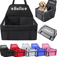 personalized dog car seat breathable dog carrier for pet travel car seat cushion hammock for cat dog travel accessories