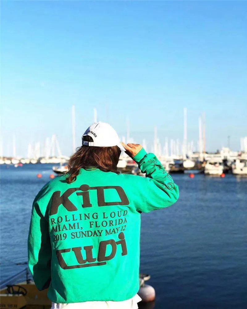 Kanye West/Детские толстовки с изображением призраков для мужчин и женщин; 1:1 повседневные высококачественные толстовки с нашивкой в виде призрака; уличная одежда в стиле хип-хоп; толстовки Kanye West