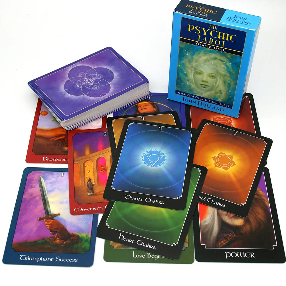 

The Psychic Tarot Oracle Cards: a 65-Card Deck John Holland Game Oracle Beautifully illustrated Beginners Divination