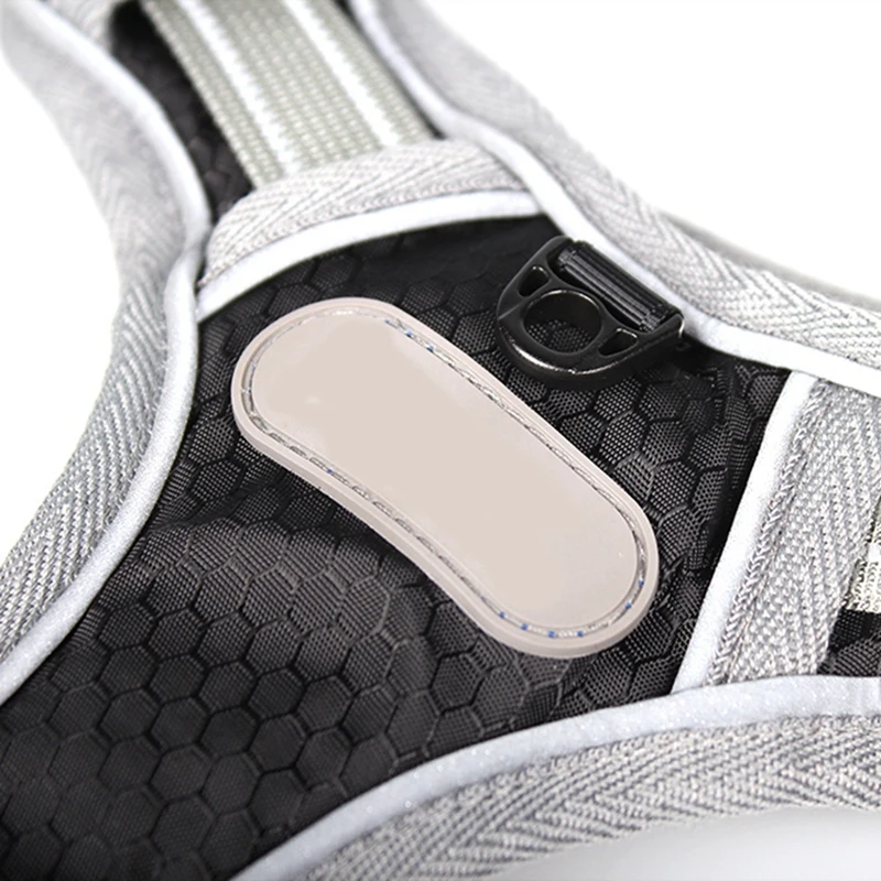 

Pet Dog Adjustable Harness No-Pull Reflective Dogs Leash Chest Strap Vest Padded Polyester Mesh Harness for Medium Large Dog