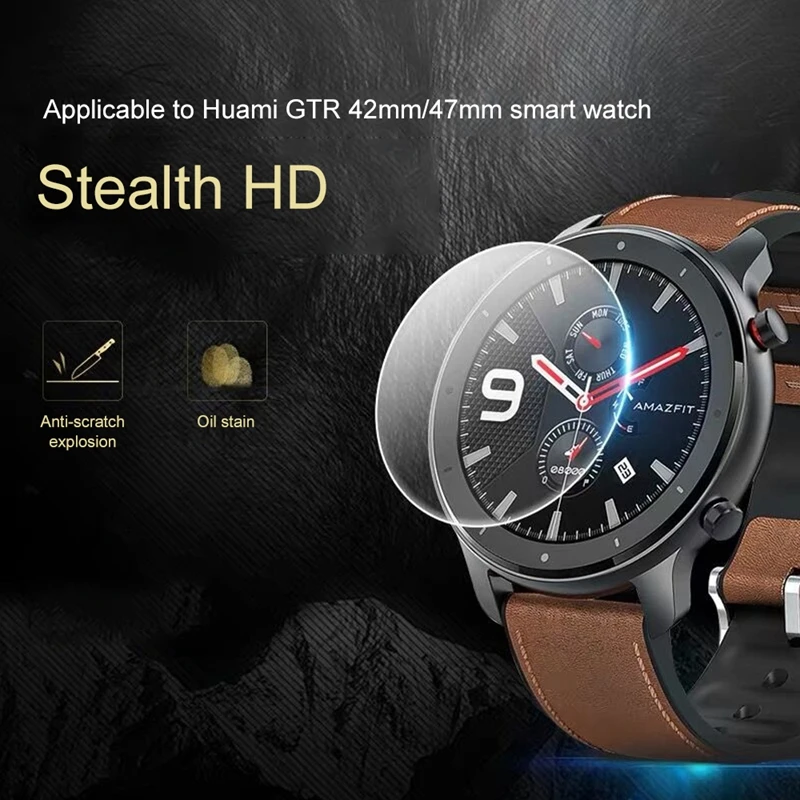 YUEDAER стекло для Amazfit GTR 47 закаленное стекло для Xiaomi Amazfit GTR 47 42 защита экрана Анти-взрыв полное покрытие стекло