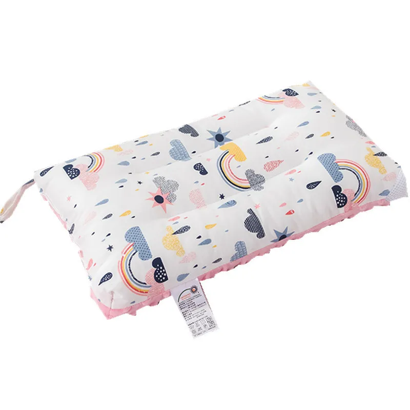 

50*30*7cm Cartoon Pattern Cotton Baby Pillow Nursing Pillows for Pregnant Women Protect The Baby's Cervical Spine Breathable 0-3