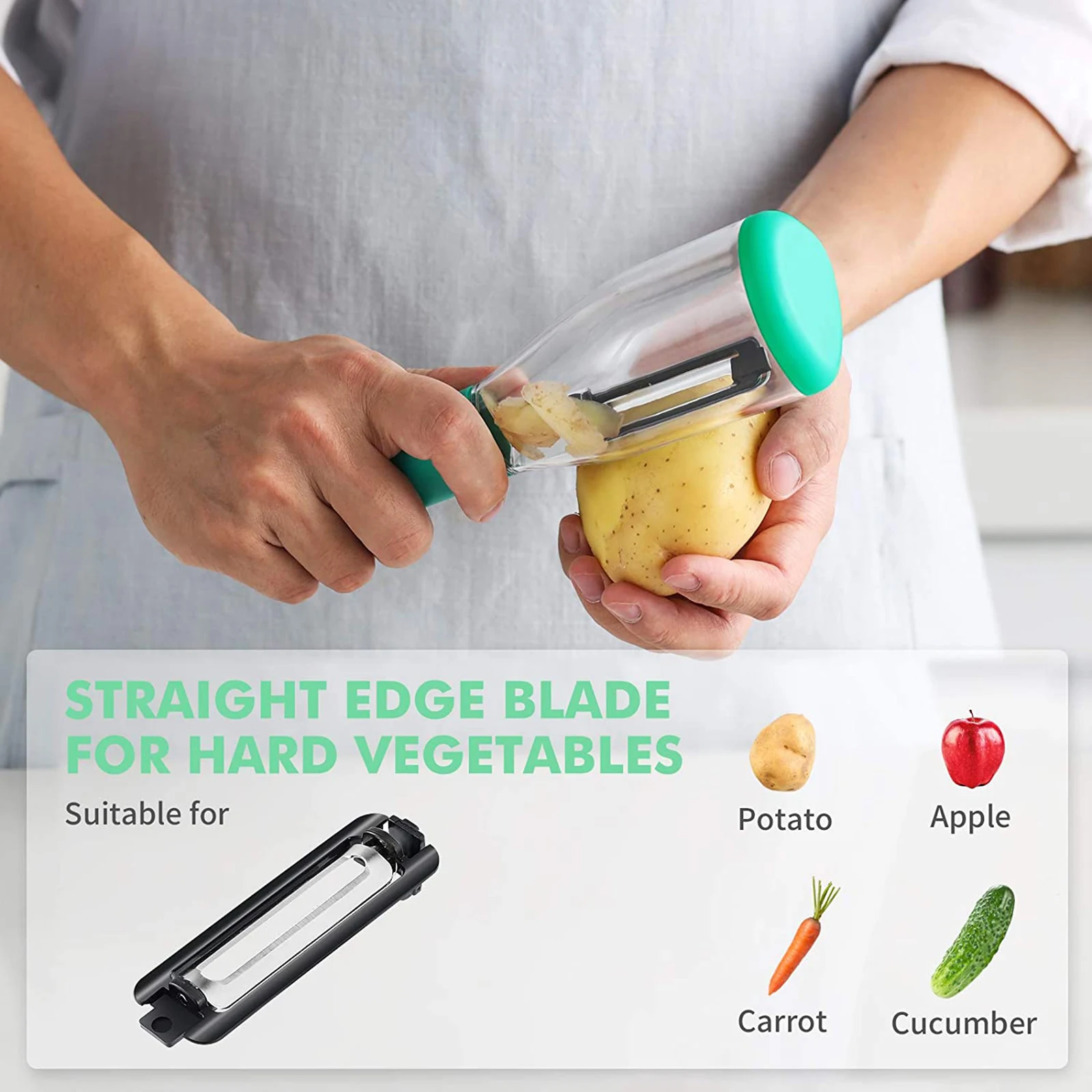 

Melon Planer Peeler Quick Slice Kitchen Tools ABS Plastic Safe And Easy To Clean Fast Claning Multi-color Planing Knife