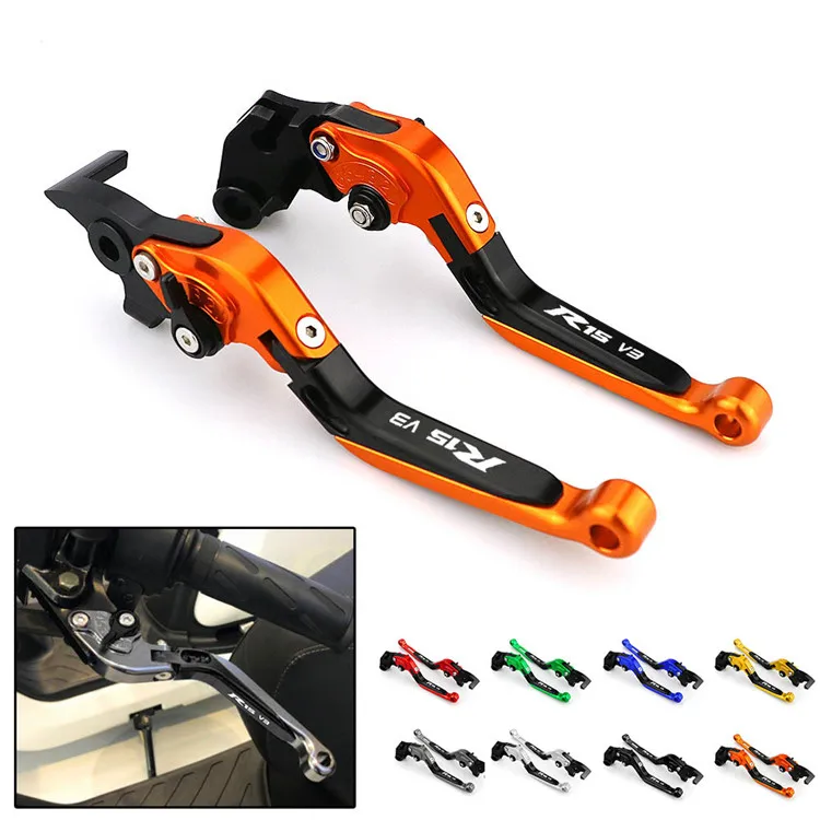 

Suitable for YZF R15 V3 2019 motorcycles modified parts CNC brake clutch lever handle ox horn