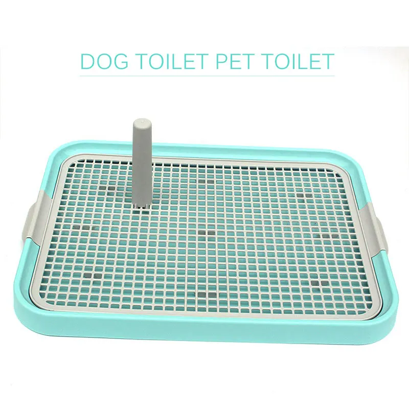 

Portable Pet Toliet Training Plastic With Pillar Toilet Mat Training Potty Dog Pad Tray Toilet Training Urinary Trainer Pee Pad