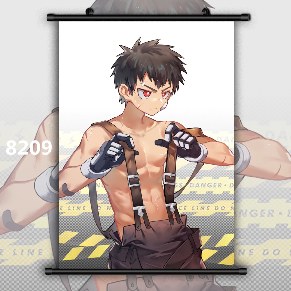 8209 Enen no Shouboutai Fire Force Kusakabe Shinra Benimaru Shinmon Аниме Манга плакат в рулоне - Цвет: 8209