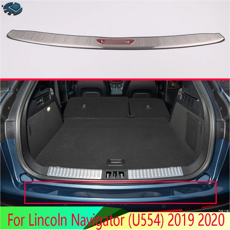 

Для Lincoln Navigator (U554) 2019 2020 защитный задний бампер из нержавеющей стали оконный порог внешние плавки декоративная пластина педаль