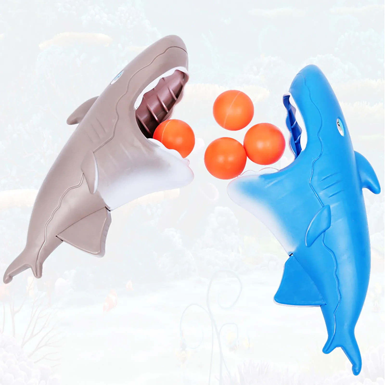 Детский двойной мяч-катапульта Акула Ловец родитель-ребенок на открытом воздухе