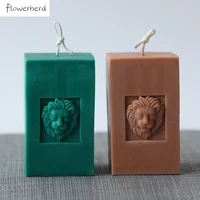 large size lion head european style silicone candle mold diy candle making supplies fondant mold chocolate mold soap mold