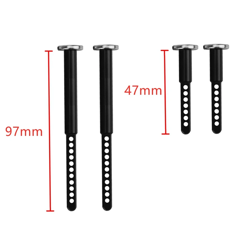Montajes de poste de cuerpo extendido delantero y trasero de Metal, columna de carcasa con im&aacute;n para 1/10 coche trepador de control remoto Axial SCX10 II 90046-1