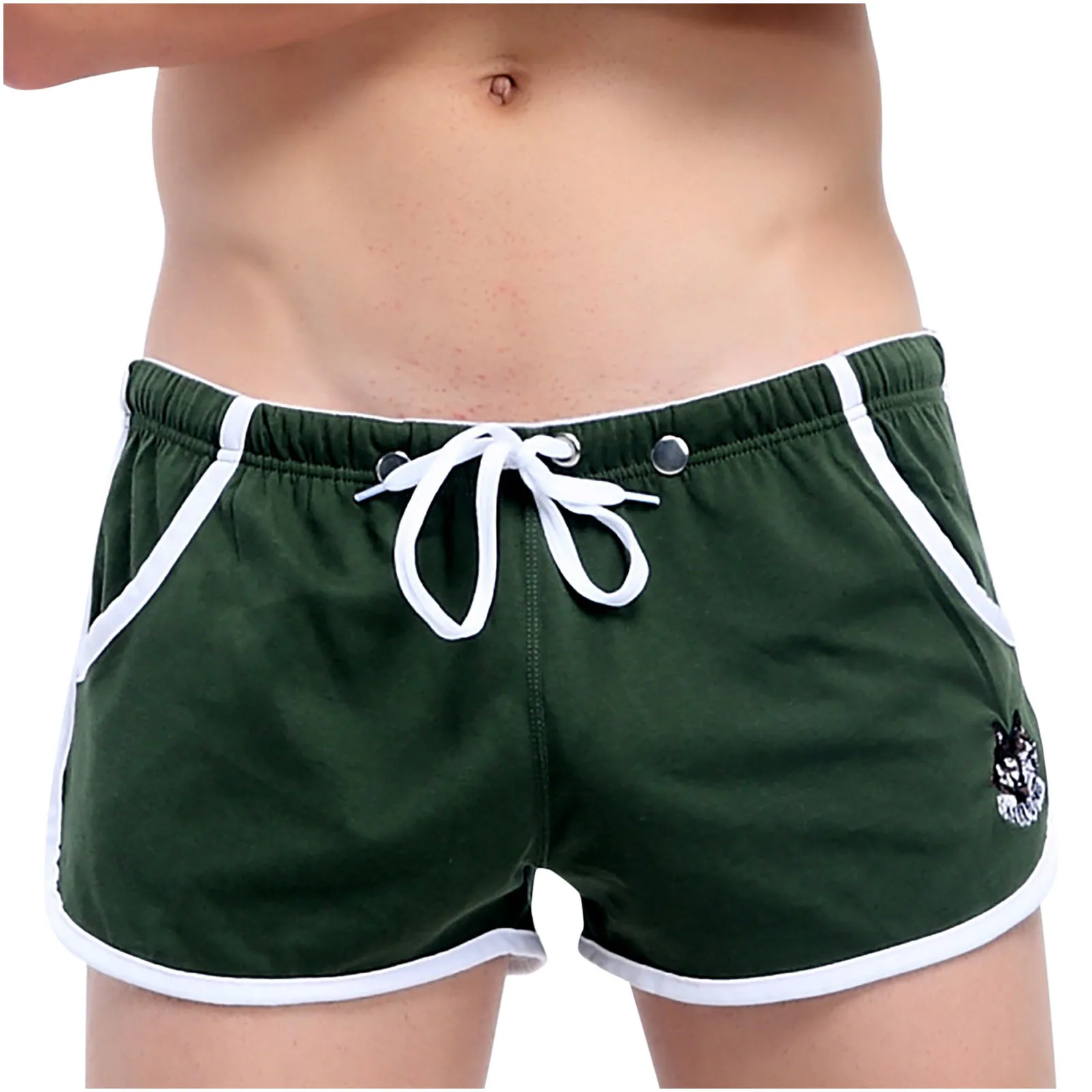 Мужское нижнее белье сексуальные спортивные шорты для бега мужские трусы с