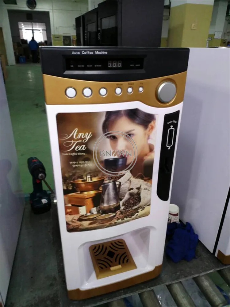 Торговый автомат для кофе и чая на продажу мгновенный продавец с монетами |