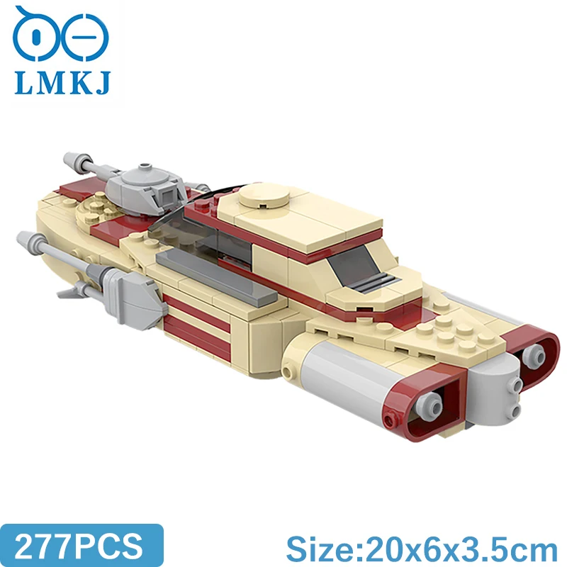 

MOC Star Land speeder V-19 Rebel Combated Fighter Space craft Set Destroyer Building Blocks Airship DIY Education Toys For Kids