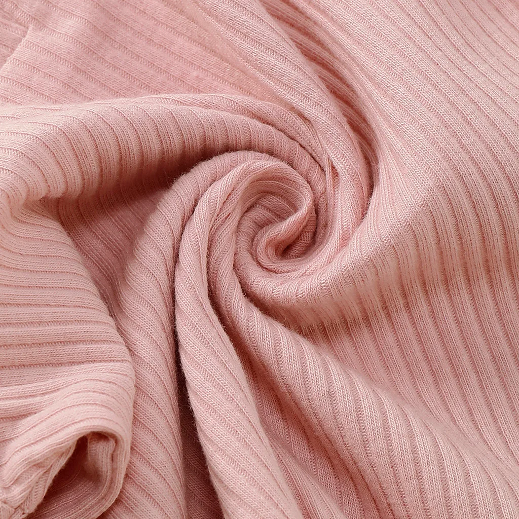 Одежда для маленьких девочек младенцев с длинными рукавами и круглым вырезом