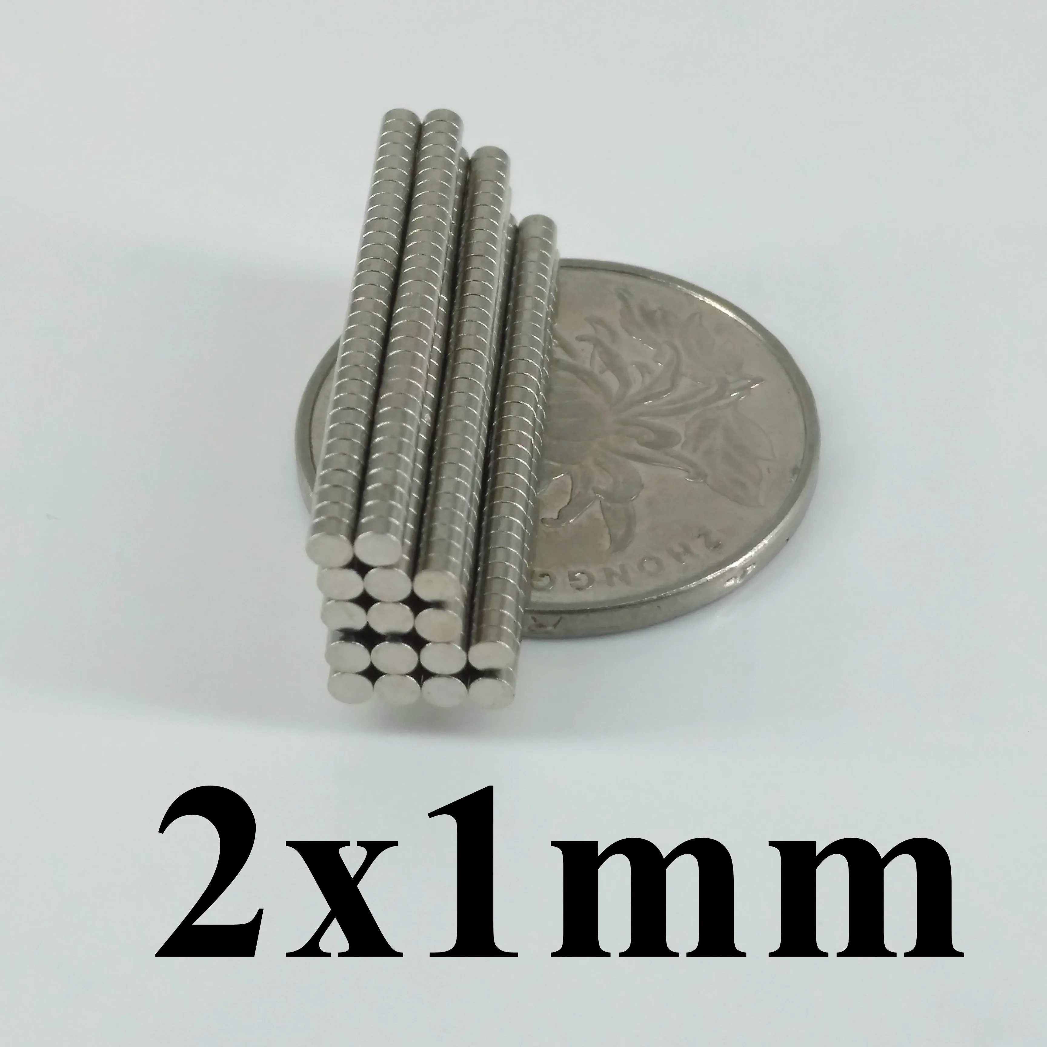 Неодимовый магнит 2x1 мм 200 шт Сильные Редкоземельные круглые промышленные магниты