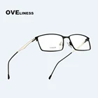 Оправа очков из титанового сплава для мужчин квадратные очки мужские классические оптические оправы для близорукости