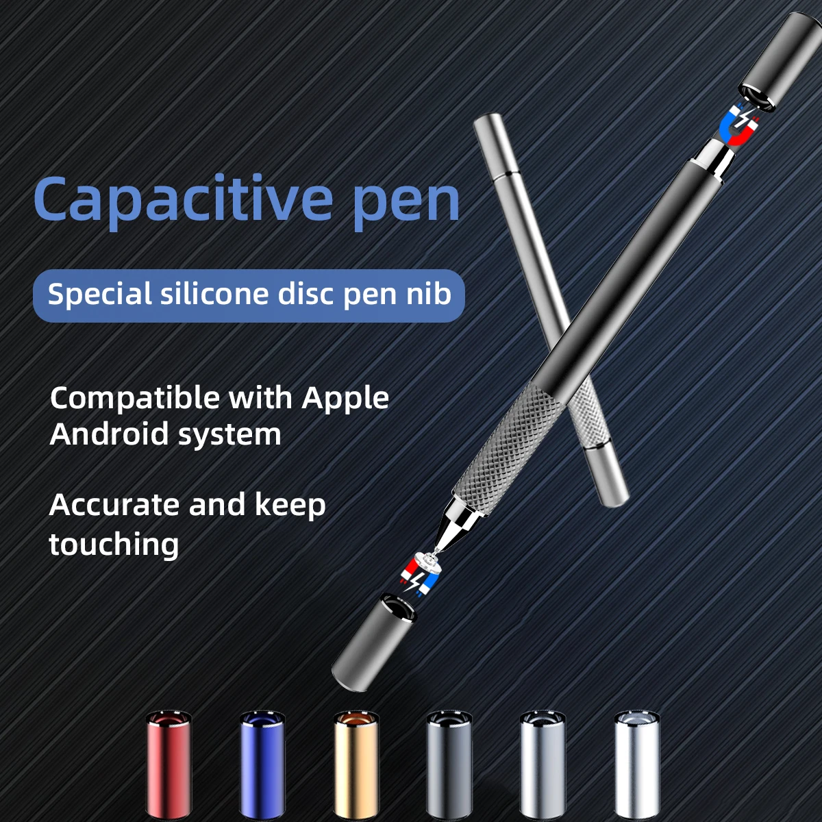 ANMONE Stylus Pen For Drawing Smartphone Touch Pens Android Tablet Painting Writing Magnetic Cap Mobile Phone Pencil | Компьютеры и