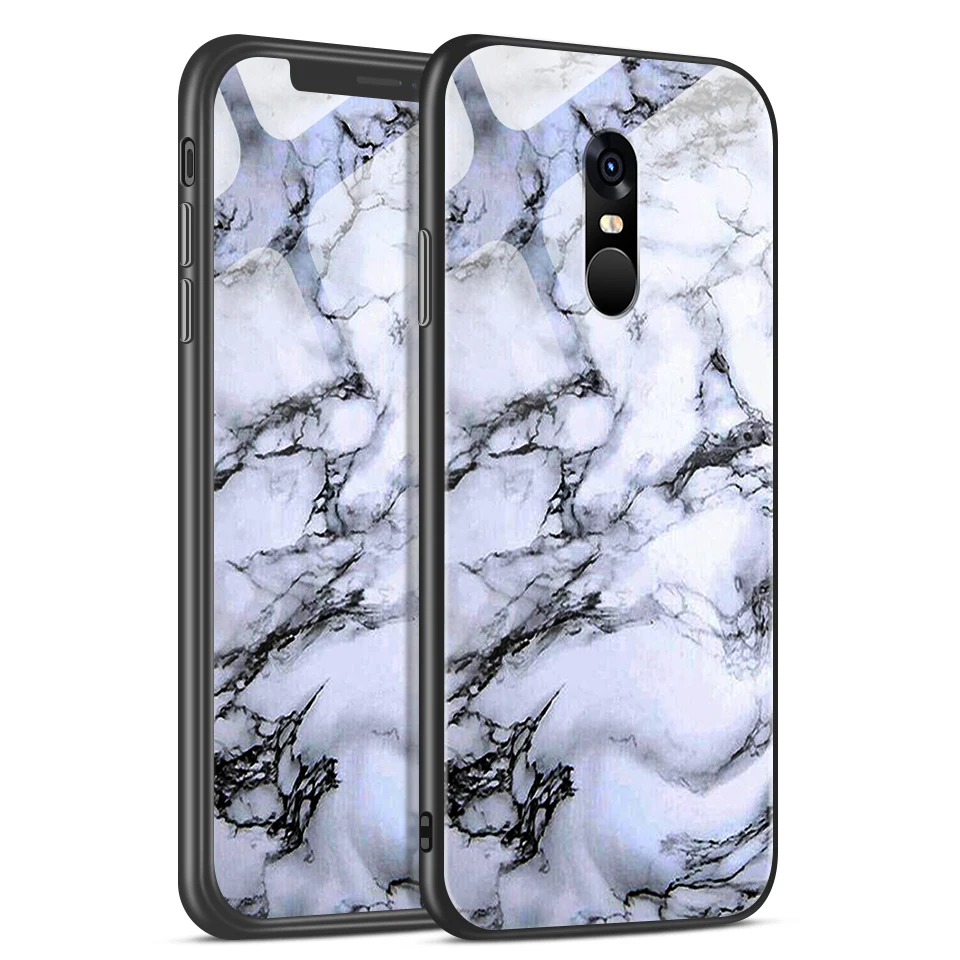 W106 Для Xiaomi Redmi Note 4/4X роскошный чехол из закаленного стекла для Remi Note 4 Pro CN Version/4 Gobal Version Fashion Soft Edge Shell - Цвет: W106