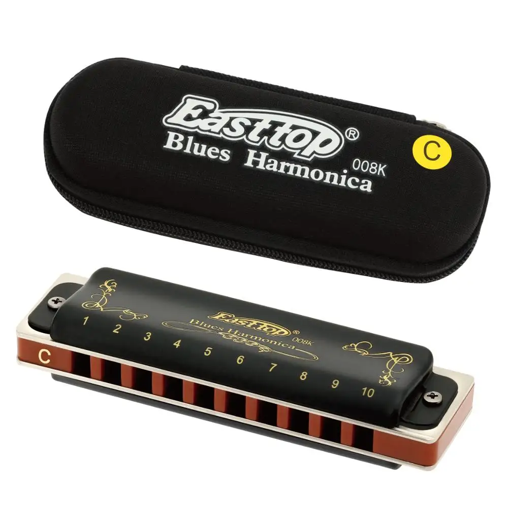 East top mouth organ 10 отверстий профессиональная блюзовая диатоническая Губная гармошка