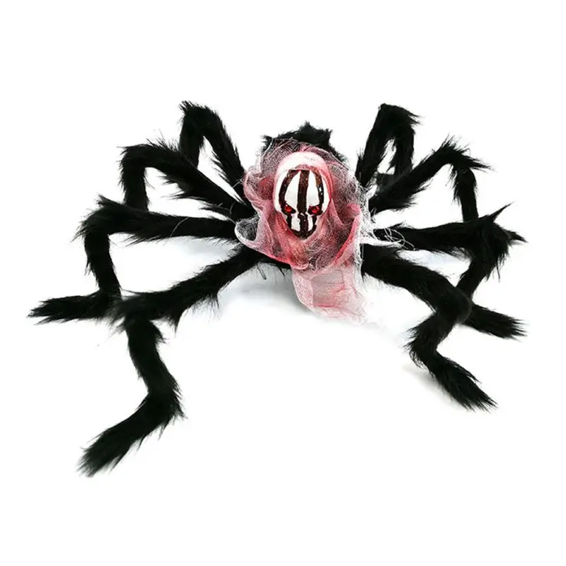 

2020 украшение на Хэллоуин паук 75 см имитация головы черепа плюшевый паук призрак голова паука реквизит для фотобудки