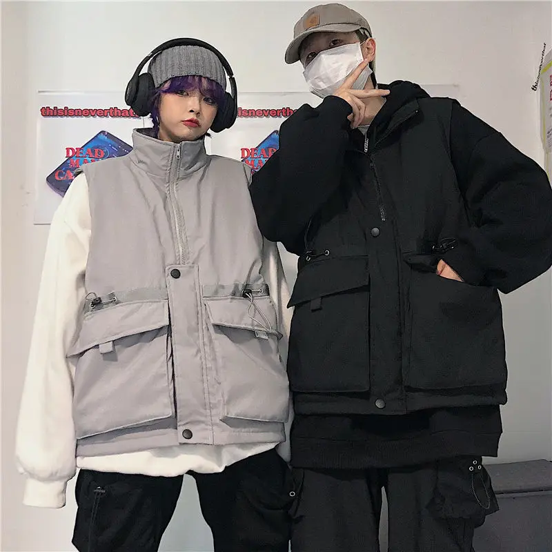 

Cotton-padded clothes for men 2020 Autumn-Winter new slim-fitting waistcoat work clothes for casual youth men's wear