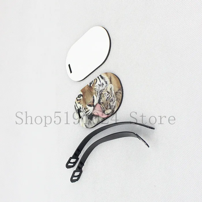 20 шт./лот пустые сублимационные ДВП деревянные бирки для багажа с дыроколом