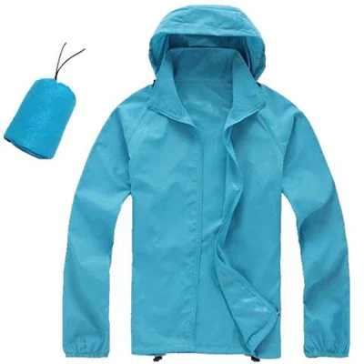

Men's Brand Quick Dry Skin Coat Waterproof UV Sunscreen Women thin Army Outwear Ultra-Light Windbreake Jacket AUSO