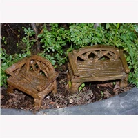 fairy garden accessories seats fiddlehead miniatures benches tables stools