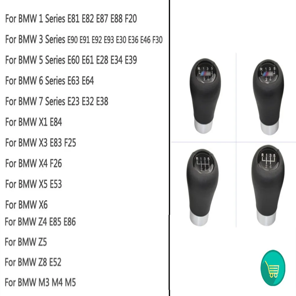 Ручная ручка переключения передач 5/6 рычаг с логотипом M для BM-W 1 3 5 6 7 X1 X3 X5 X6 Z4 Z5 Z8 M3