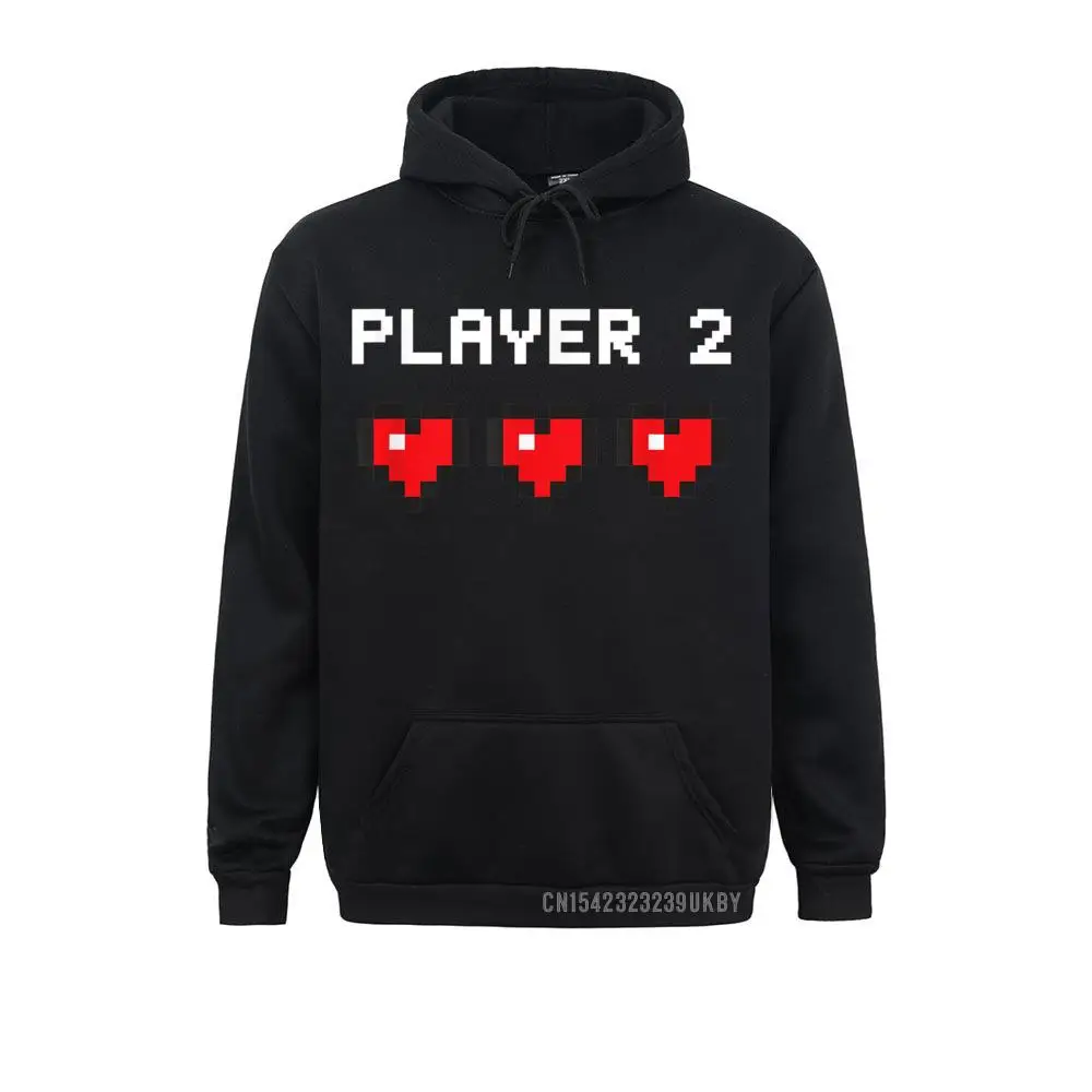 

Fashion Men's Sweatshirts Player 2 Harajuku Vintage Video Game Two Classic Pixel Gift Hoodies Long Sleeve Hoods Casual