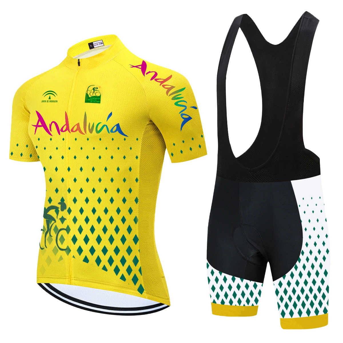 2012 Команда Андалусии Лето Велоспорт Джерси комплект 20D MTB Униформа велосипедная